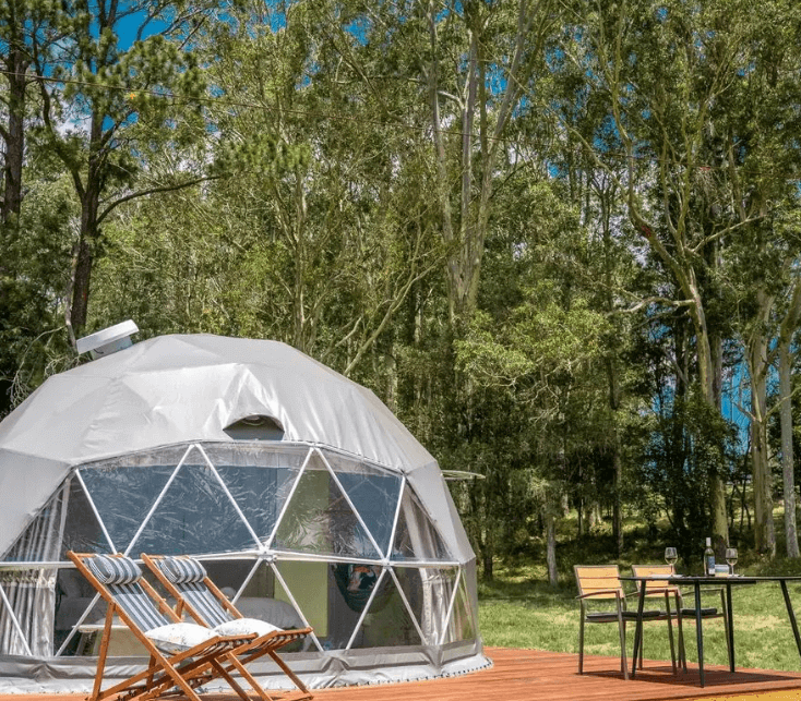 glamping dome on Central Coast NSW
