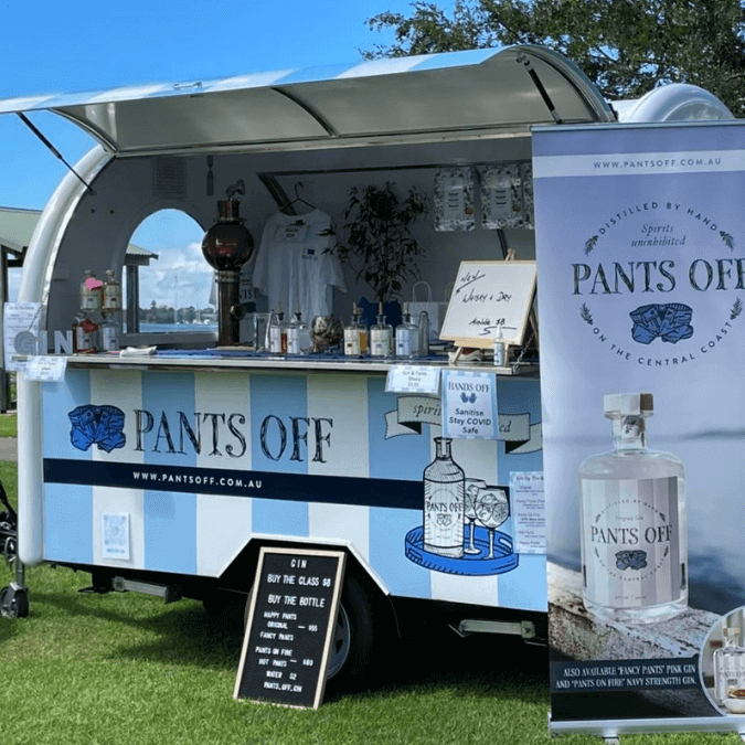 Pants Off Distillery Gin Van