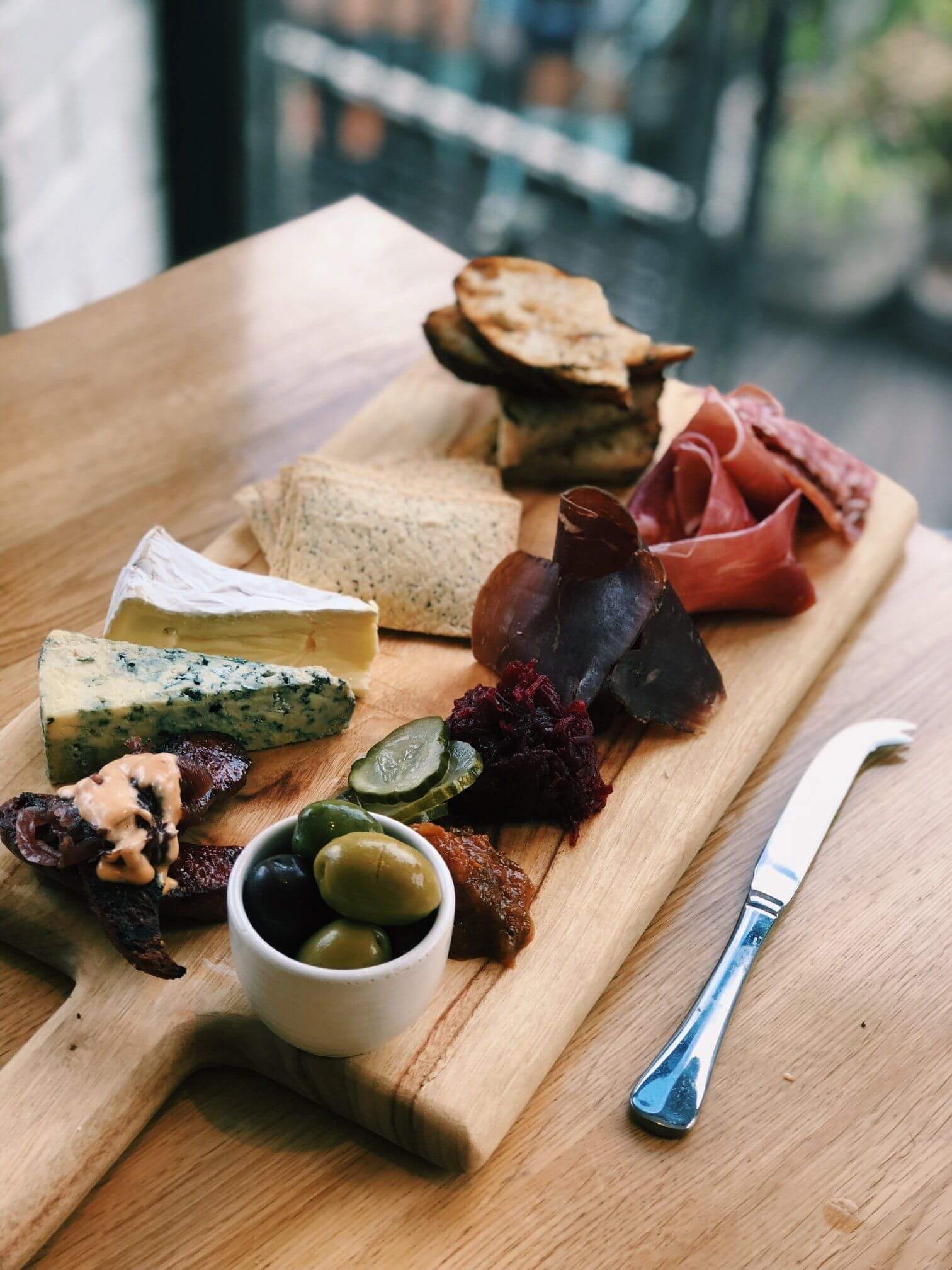 cheese an meat platter board