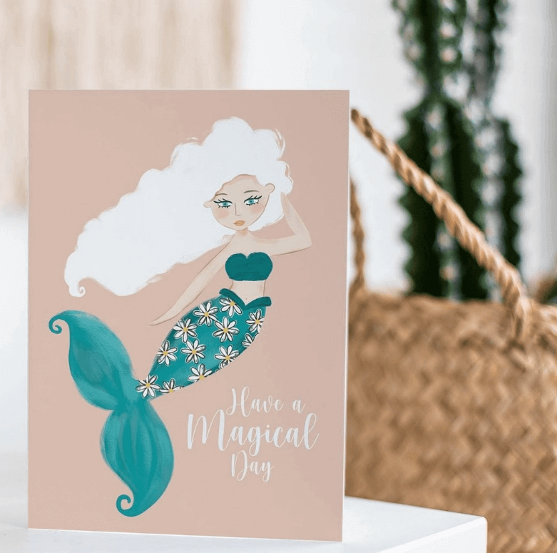 illustrated greeting card