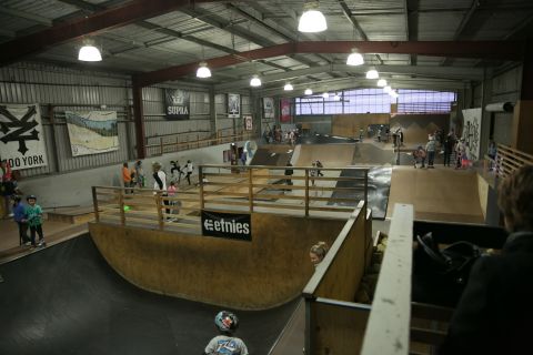 View of Slam Factory Indoor Skatepark
