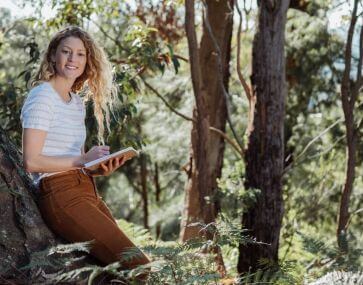 Central Coast Brand Ambassador Nicole Berlach in nature