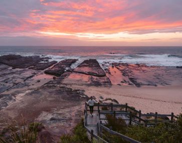 sunrise lookout over norah head