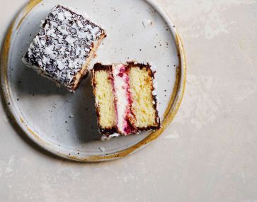 artisan lamington food on plate