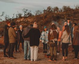 Sunrise smoking cleansing ceremony