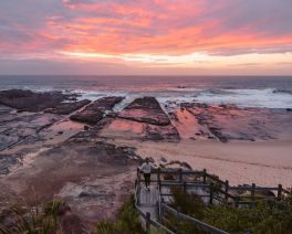 sunrise lookout over norah head