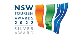 official nsw tourism award logo for silver award