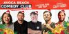 An image showing the featured comedians for the December edition of the Avoca Beach Comedy Club