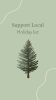 Happy holidays fur tree illustration