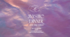 Mystic Dinner event flyer for Angel Sussurri Restaurant & Manor House featuring Terri Fairbairn, with details for a spiritual dining experience on October 18, 2025