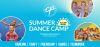 Image promoting Summer Dance Workshop with images of girls laughing and smiling.