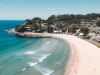 aerial of summery avoca beach