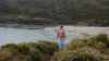 Woman on a coastal walk