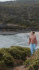 Woman on a coastal walk